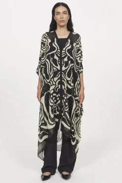 Rodebjer Agave Cosmic Bloom Caftan Hot