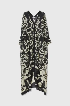 Rodebjer Agave Cosmic Bloom Caftan Hot
