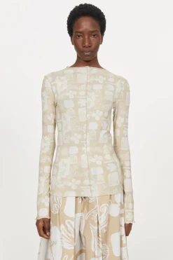 Rodebjer Columbina Sketchbook Jersey Top Sale