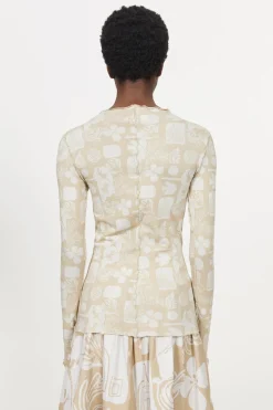 Rodebjer Columbina Sketchbook Jersey Top Sale