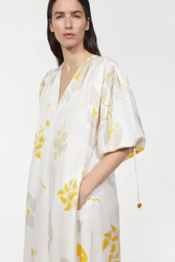 Rodebjer Dakota Leaf Hammered Dress Online