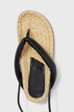 Rodebjer Santorino Straw Sandals Clearance